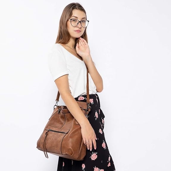 Boho Leather Hobo Bag