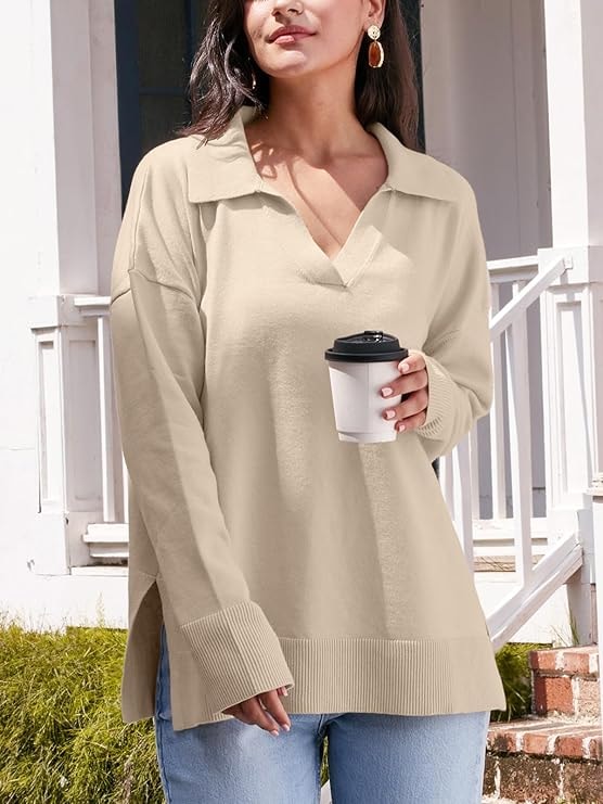 Chunky V-Neck Sweater