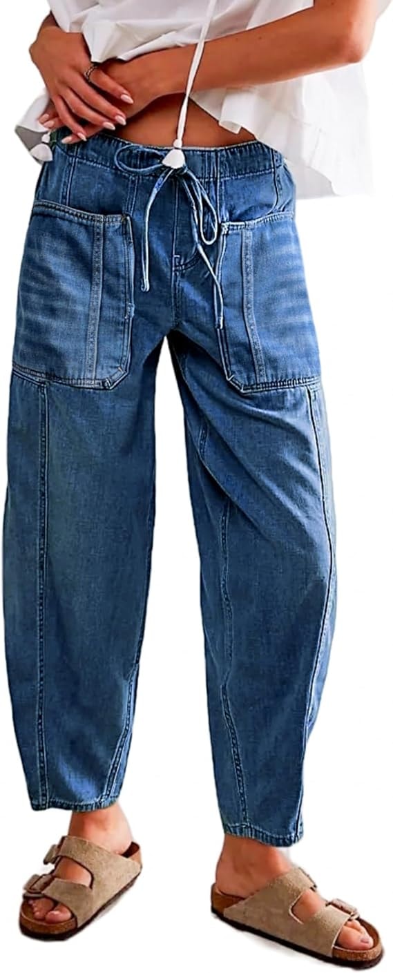 Cropped Denim Pants