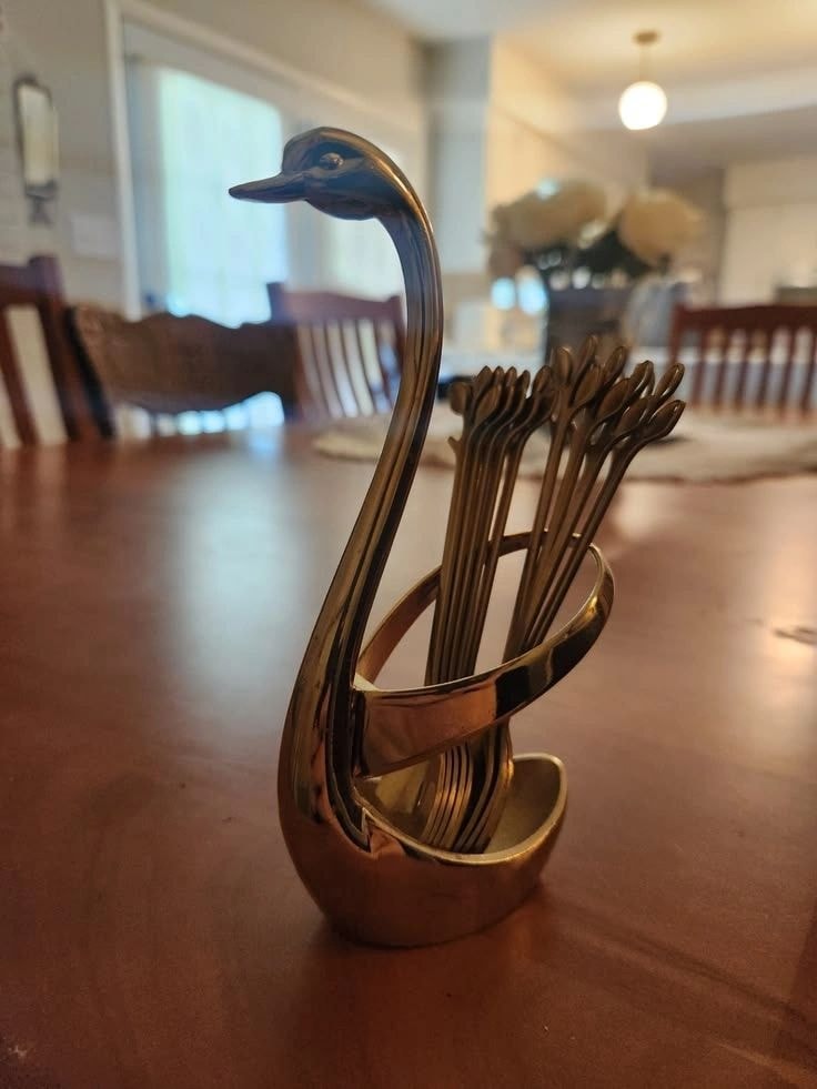 Gold Swan Spoons