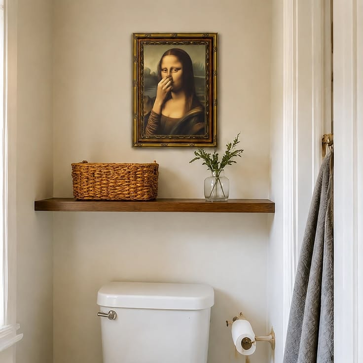 Mona Lisa Bathroom Wall Art