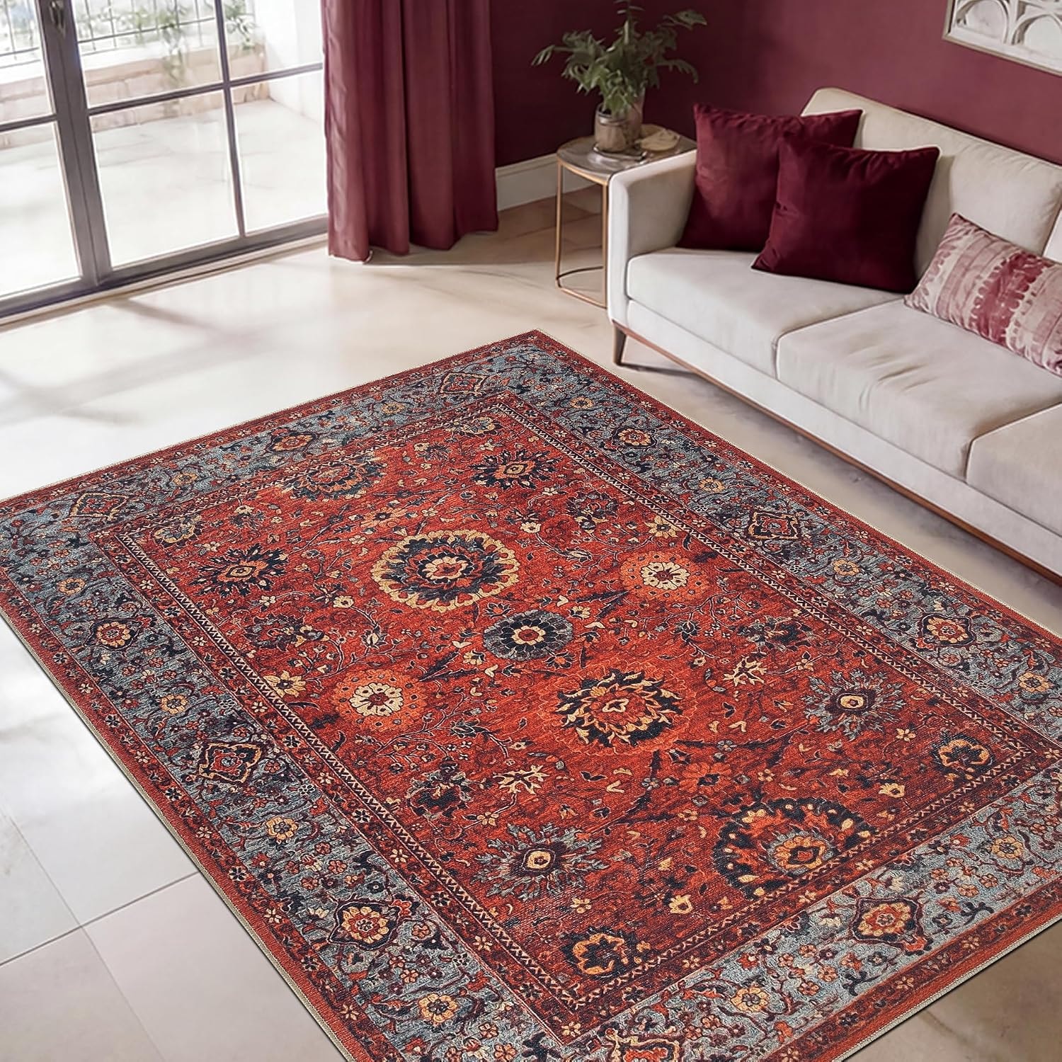 Vintage Persian-Style Area Rug
